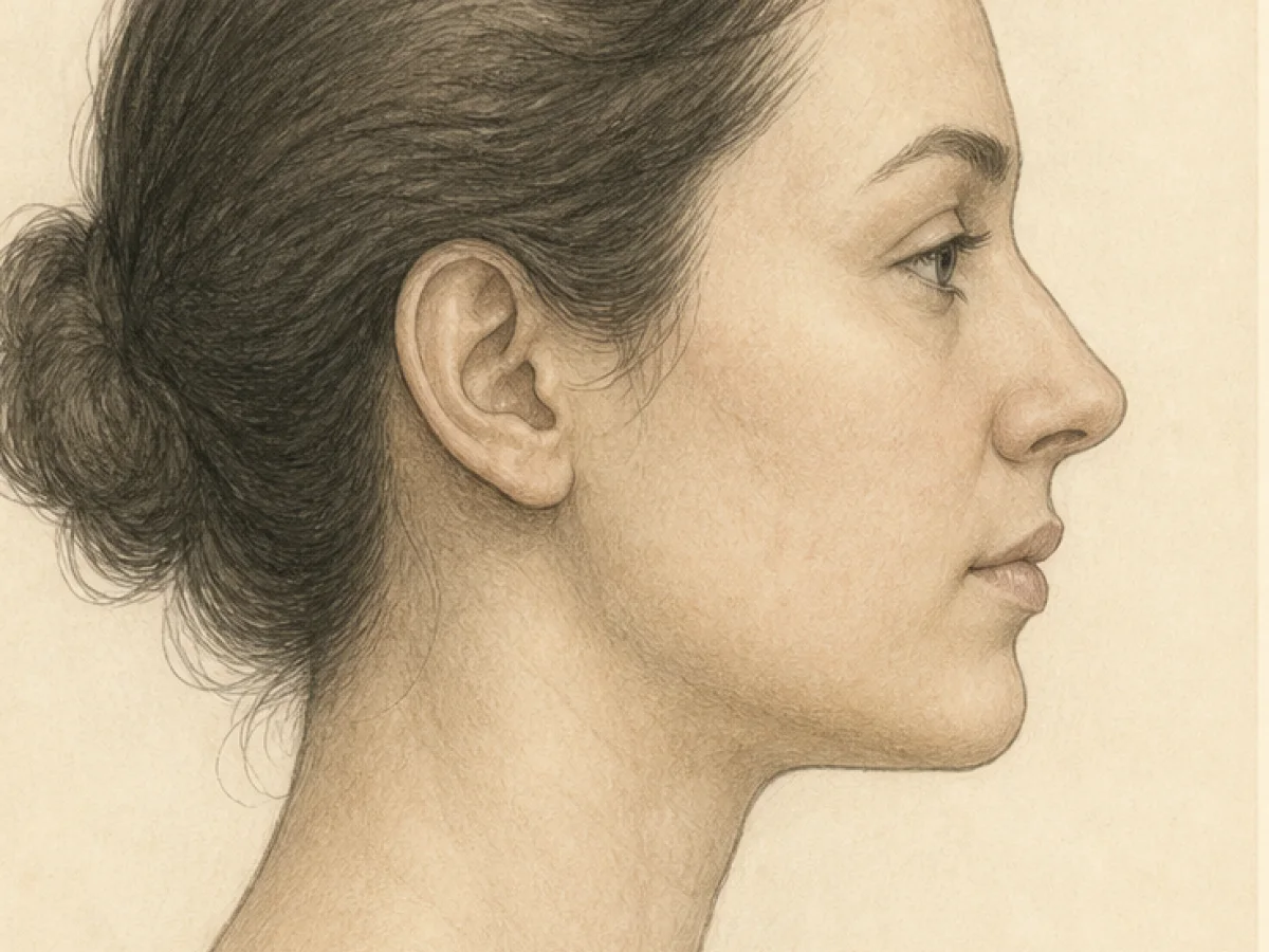 Educational chin surgery planning for facial profile balance