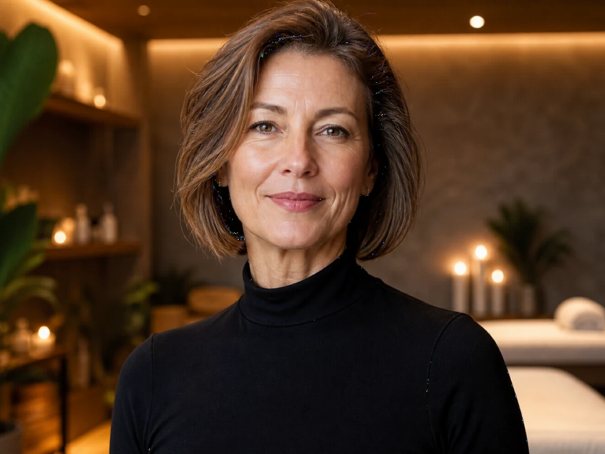 Adult patient with face and neck centered for an awake deep plane facelift and neck lift package