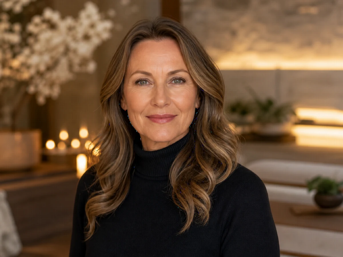 Adult patient with cheek and jawline area centered for a deep plane facelift package