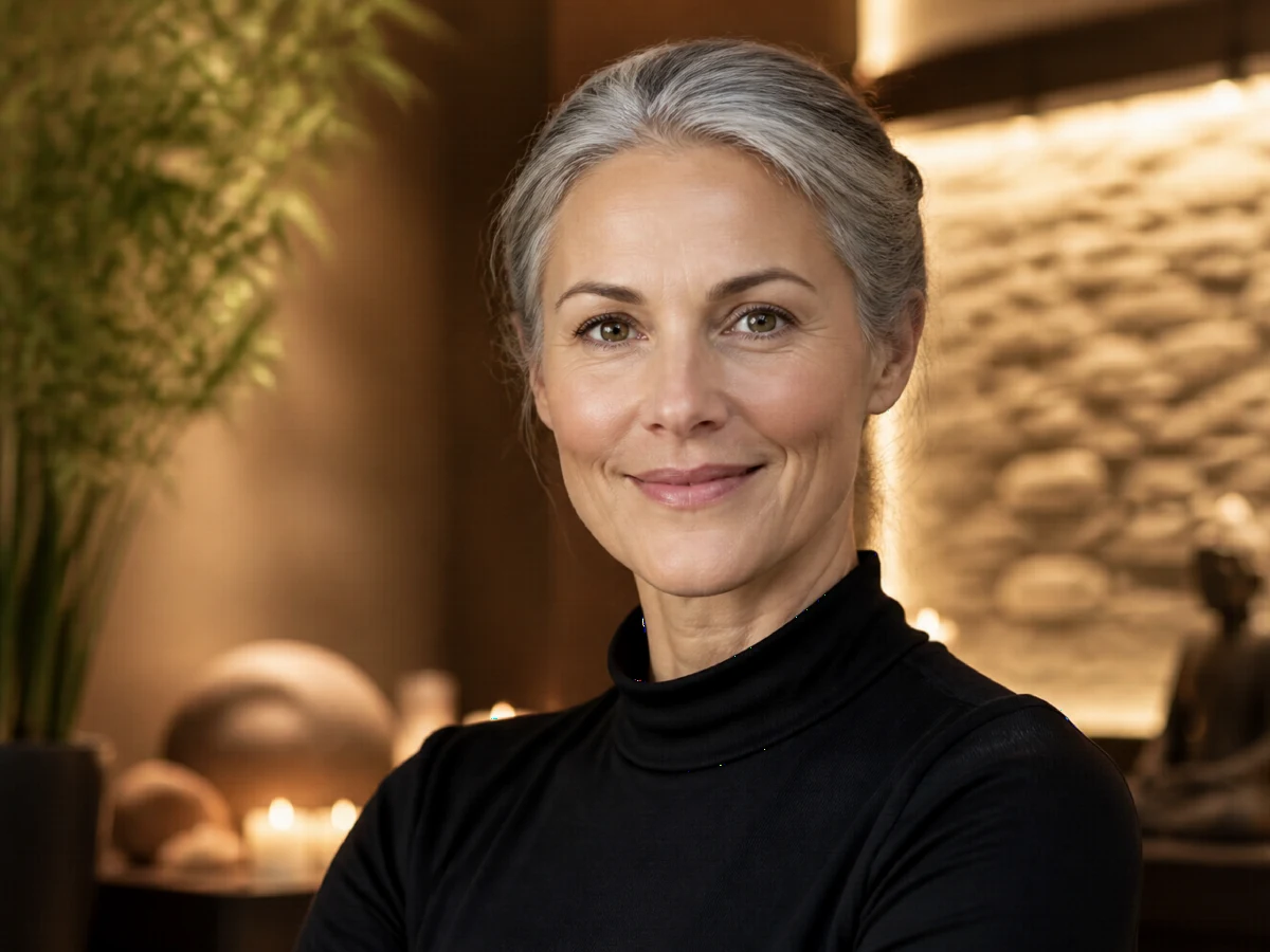 Adult patient with face and neck centered for a full facelift with neck tightening package