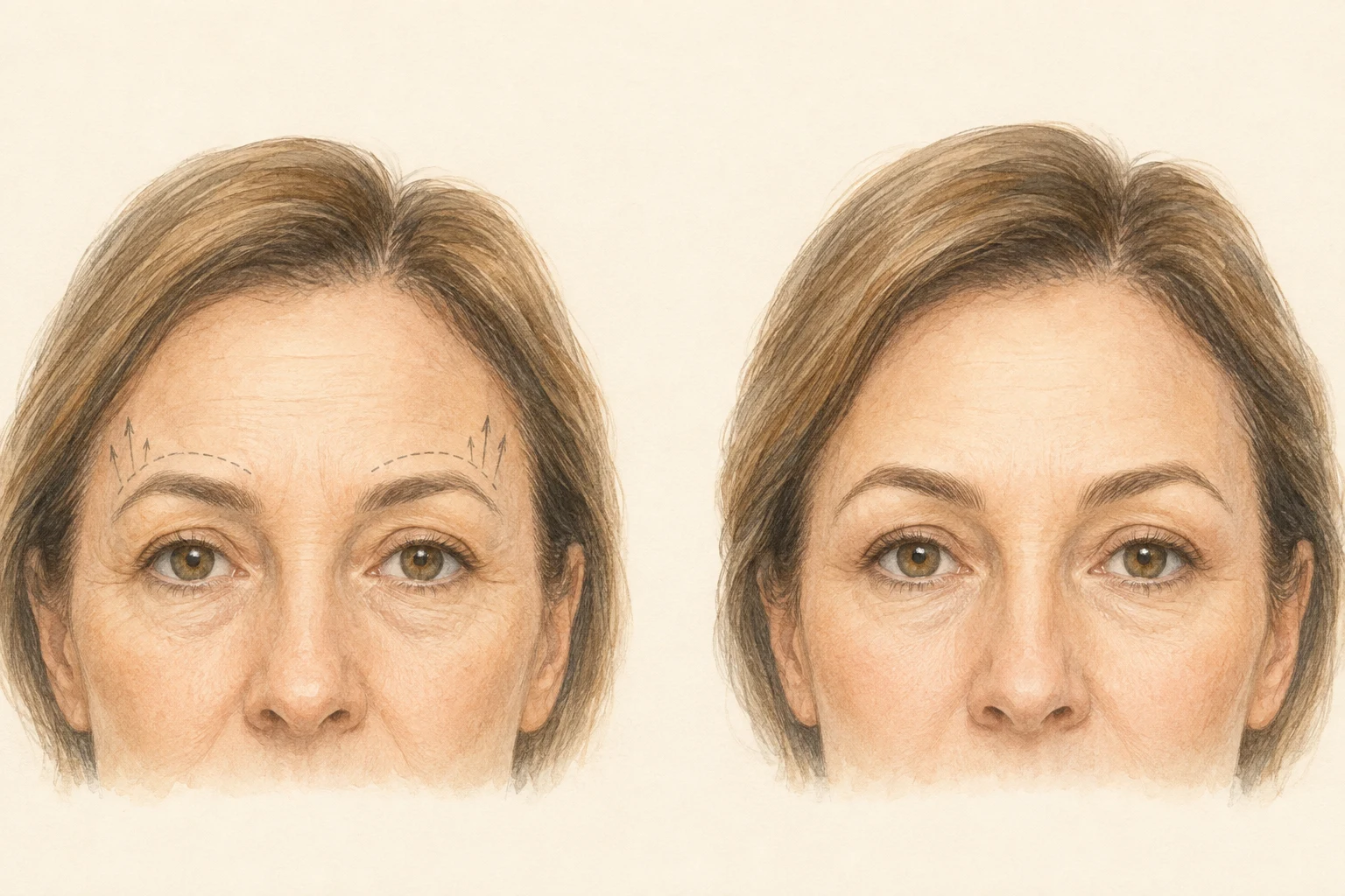 Brow lift in Turkey: endoscopic forehead and brow planning — Rhinoplasty Price Turkey