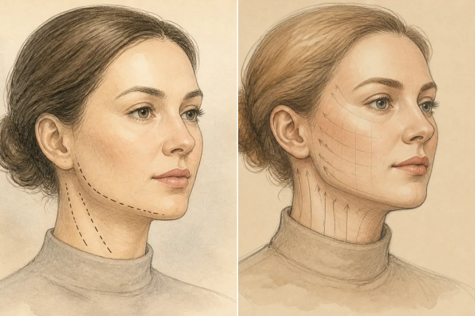 Facelift in Turkey: lower face, jawline and neck planning — Rhinoplasty Price Turkey